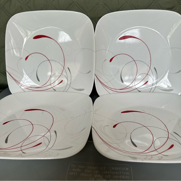 Set of 4 - Corelle Splendor - 9” Luncheon Plates - Picture 4 of 11